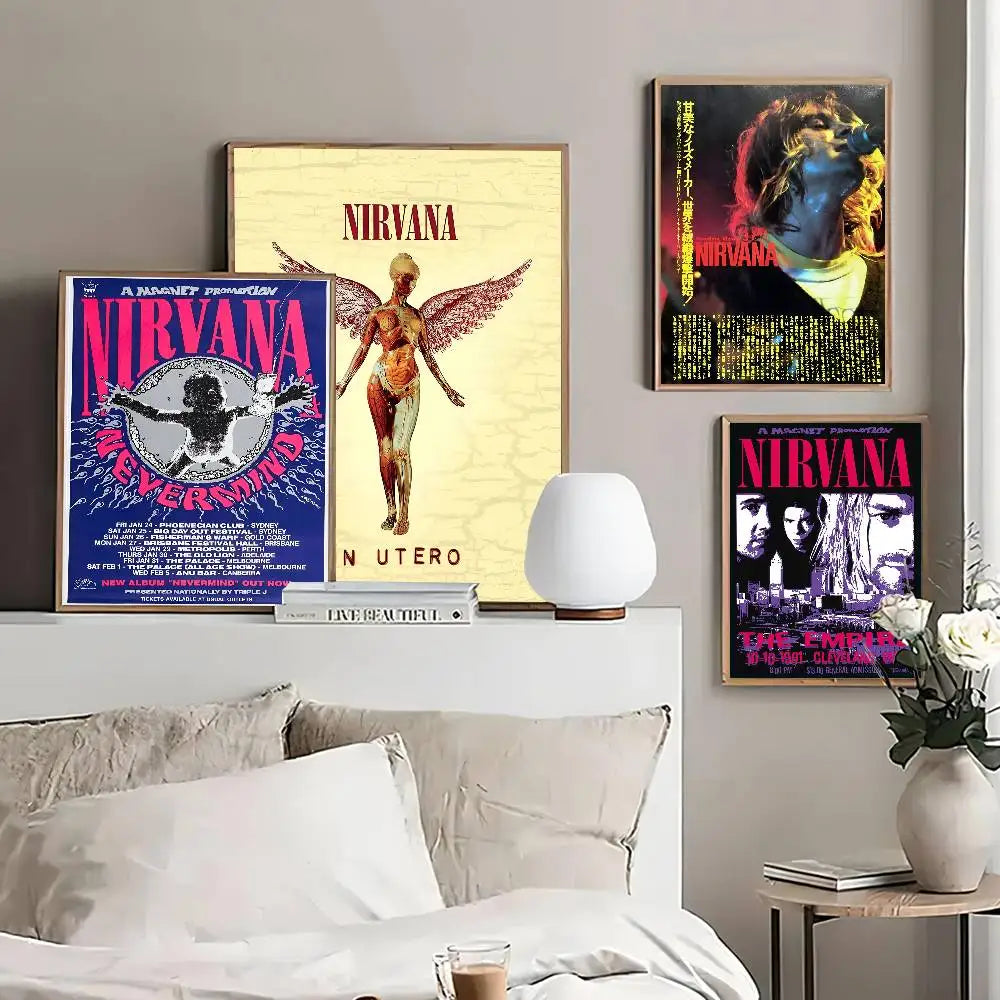 Nirvana Classic Poster – Iconic Rock Band Wall Art for True Fans