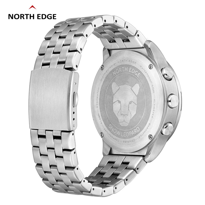 NORTH EDGE Men Digital Sports Watch Altimeter Barometer Compass 50M