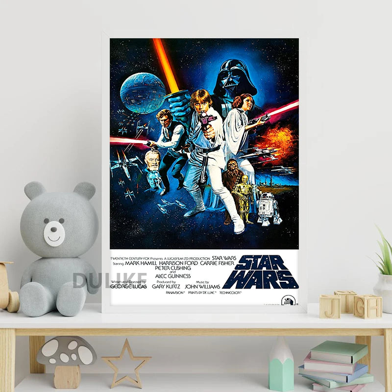 Star Wars Episode IV A New Hope Movie Poster A2 42x60 cm Vintage Film Wall Art