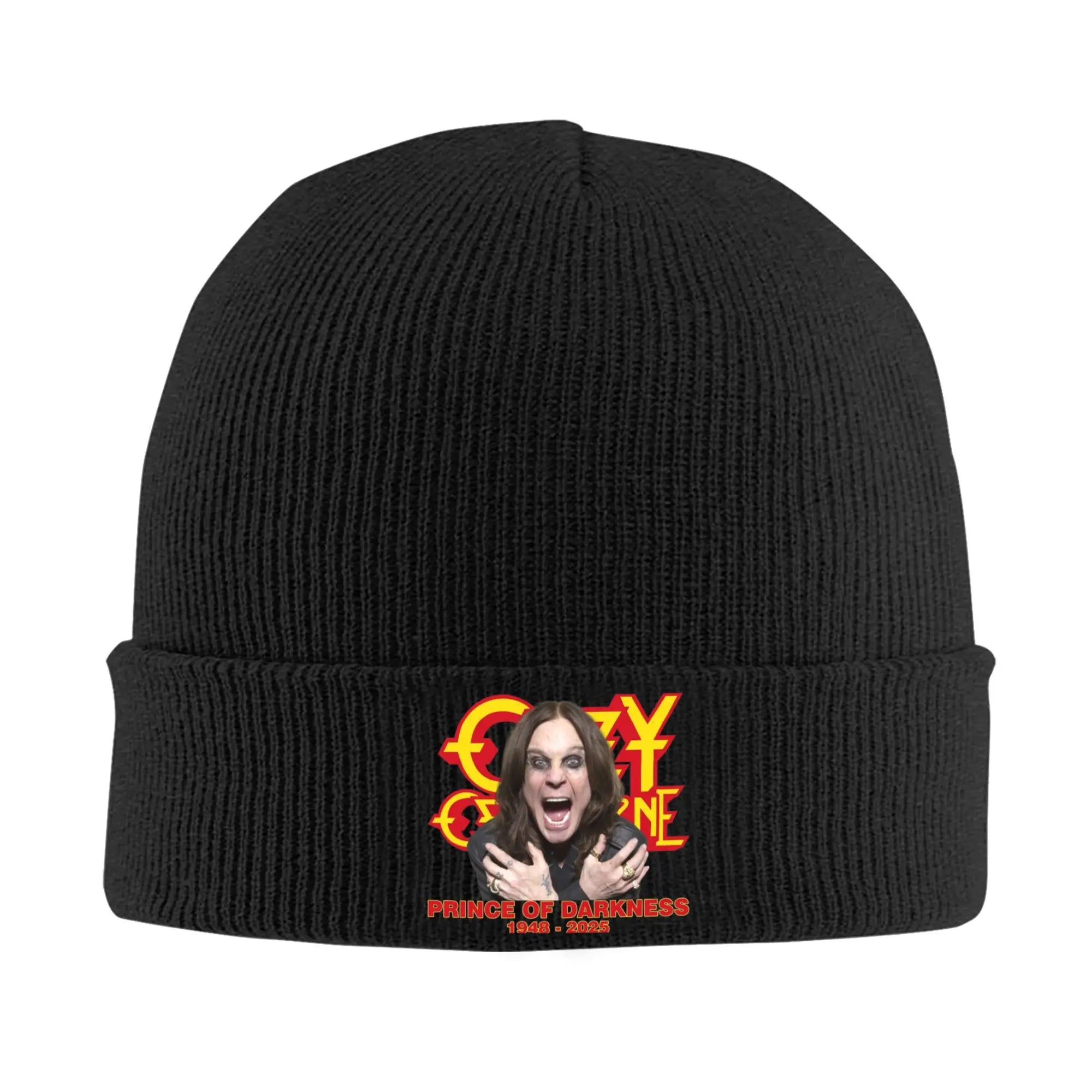Ozzy Osbourne Beanie – Prince of Darkness 1948–2025 Tribute Winter Hat