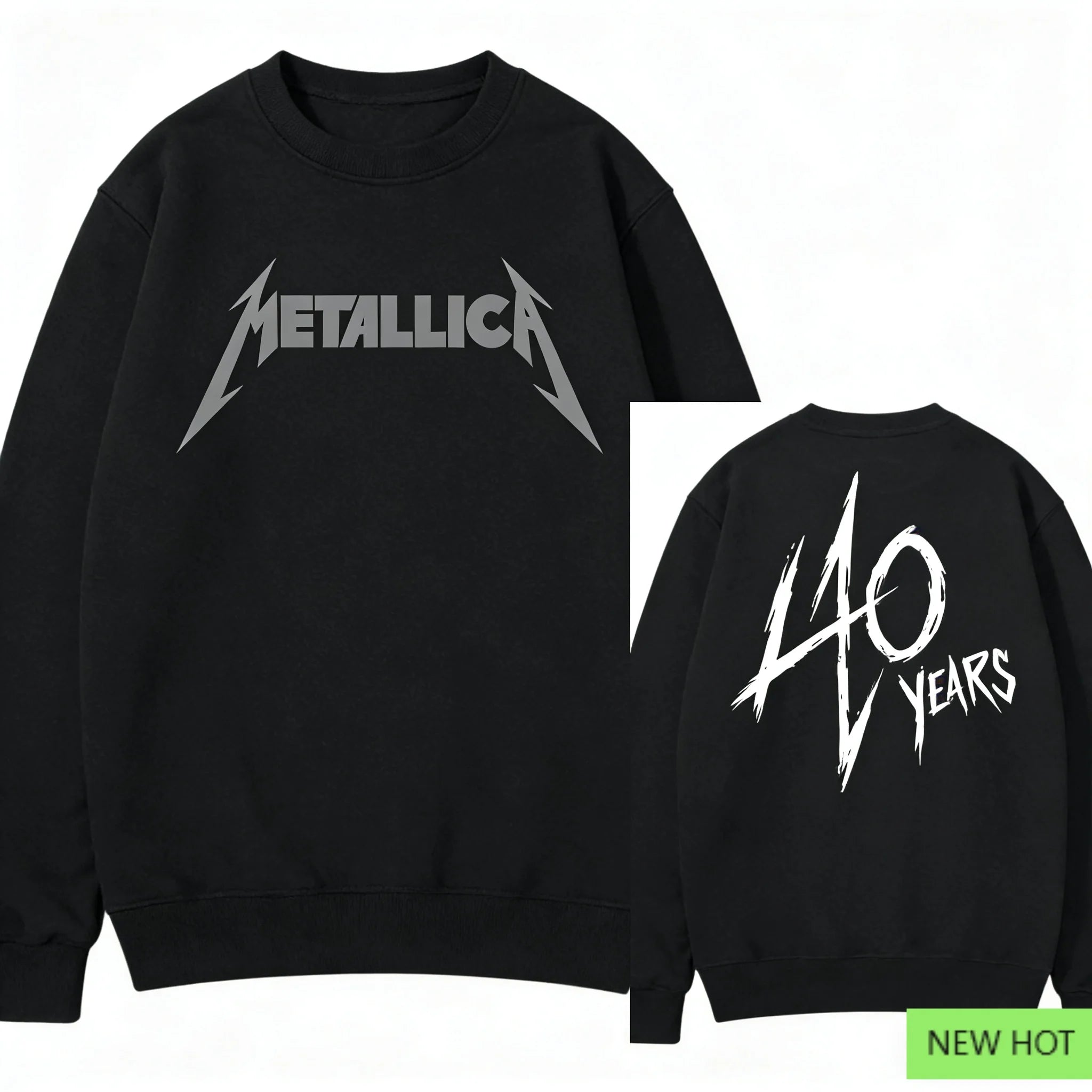 Metallica 40 Years Hoodie – Heavy Metal Rock Band Pullover