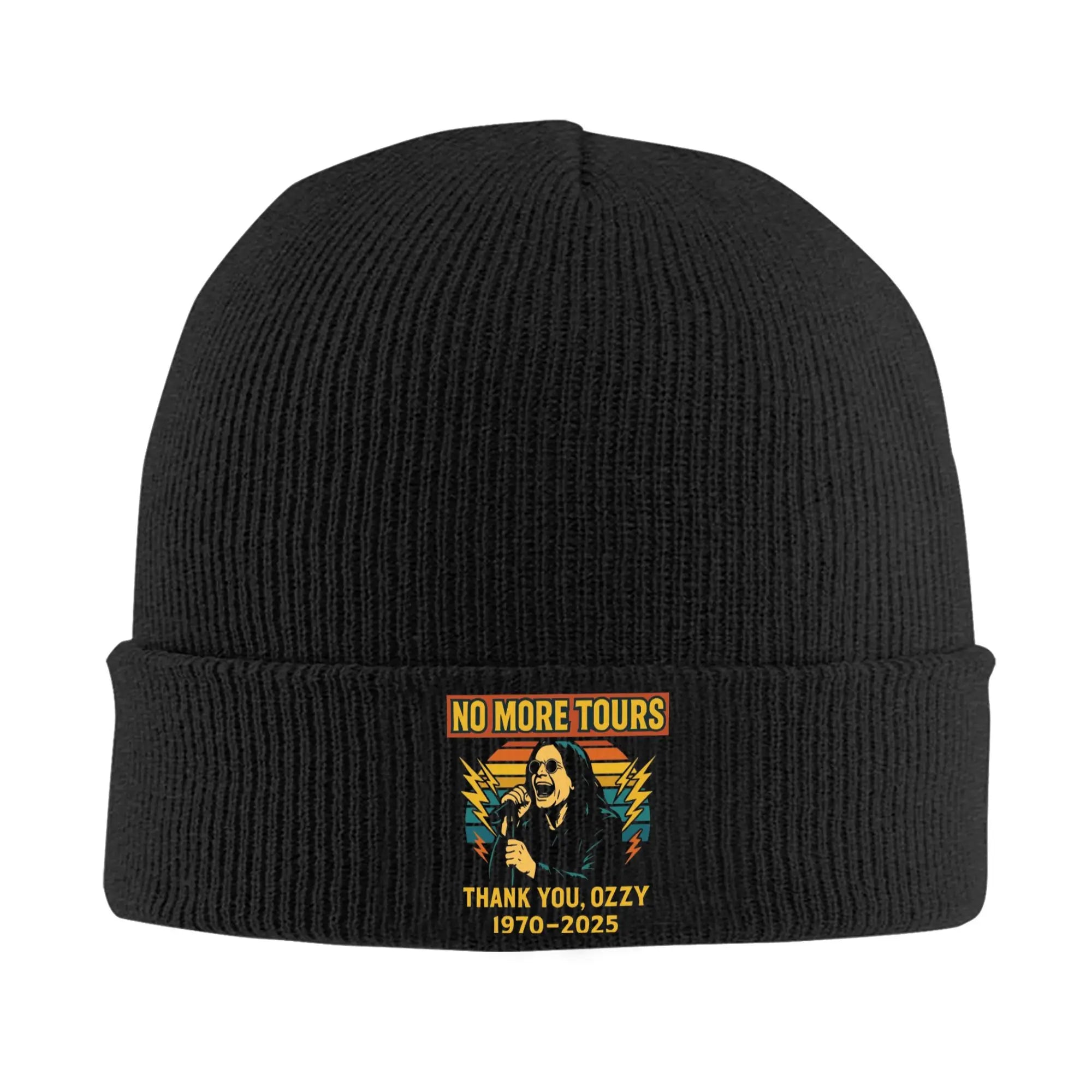 Ozzy Osbourne Beanie – Prince of Darkness 1948–2025 Tribute Winter Hat