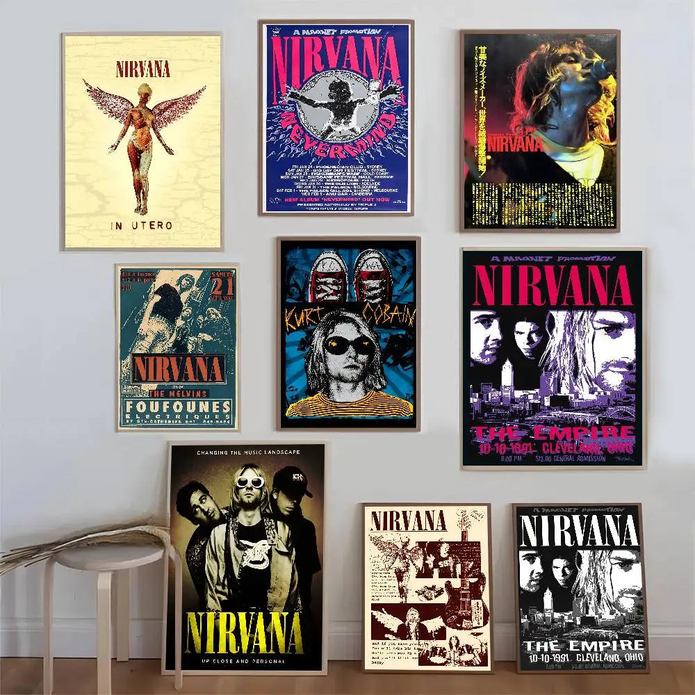 Nirvana Classic Poster – Iconic Rock Band Wall Art for True Fans