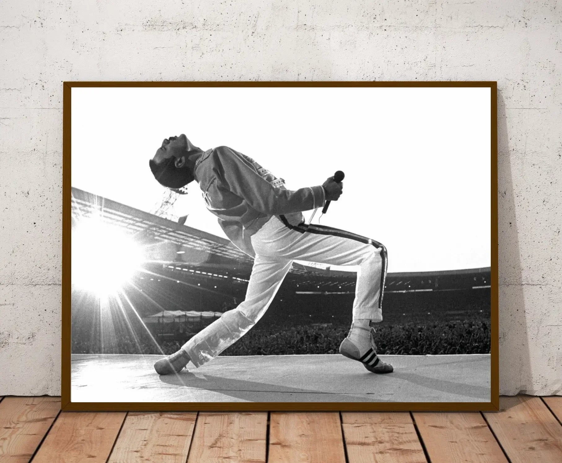 Freddie Mercury Canvas Wall Art – Vintage Queen Live Music Print