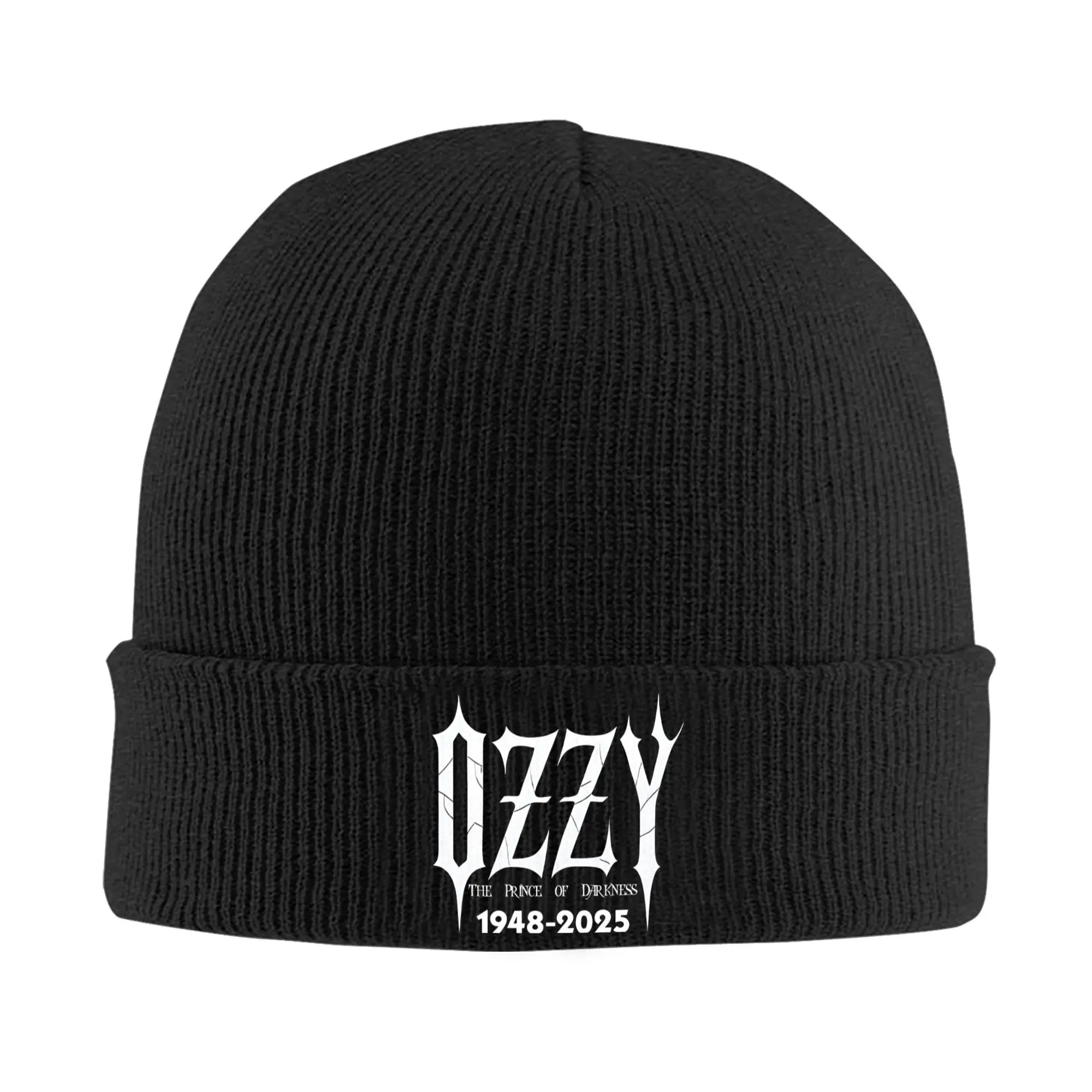 Ozzy Osbourne Beanie – Prince of Darkness 1948–2025 Tribute Winter Hat