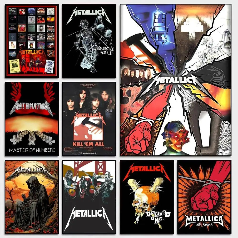 Metallica HD Poster – High-Quality Wall Art for Rock & Metal Fans