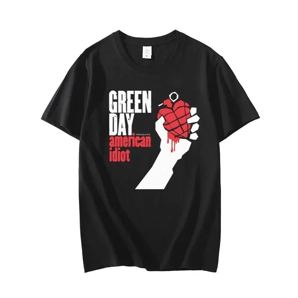 Green Day American Idiot T-Shirt – Classic Punk Rock Band Tee