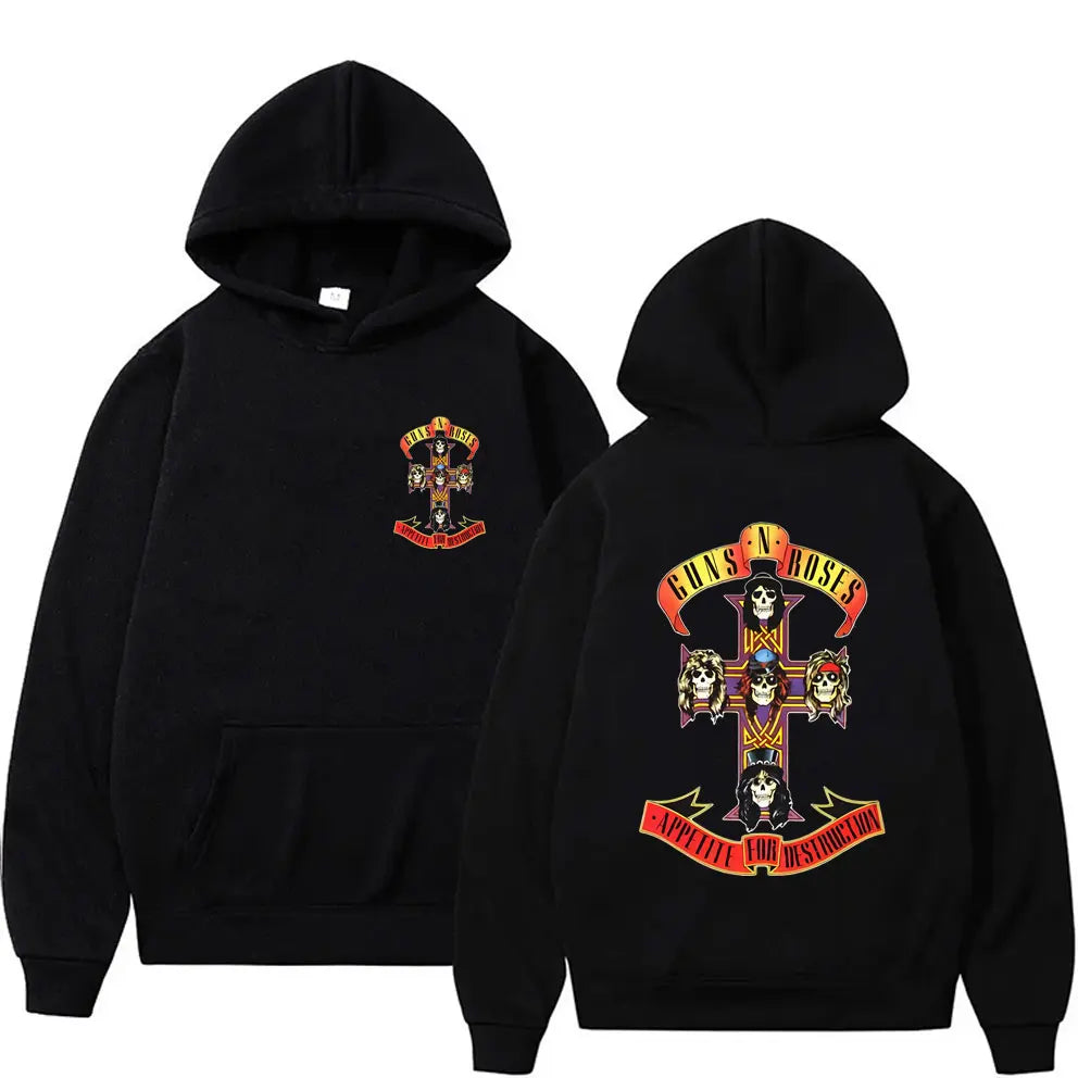 Guns N’ Roses Hoodie – Appetite for Destruction Classic Rock Pullover