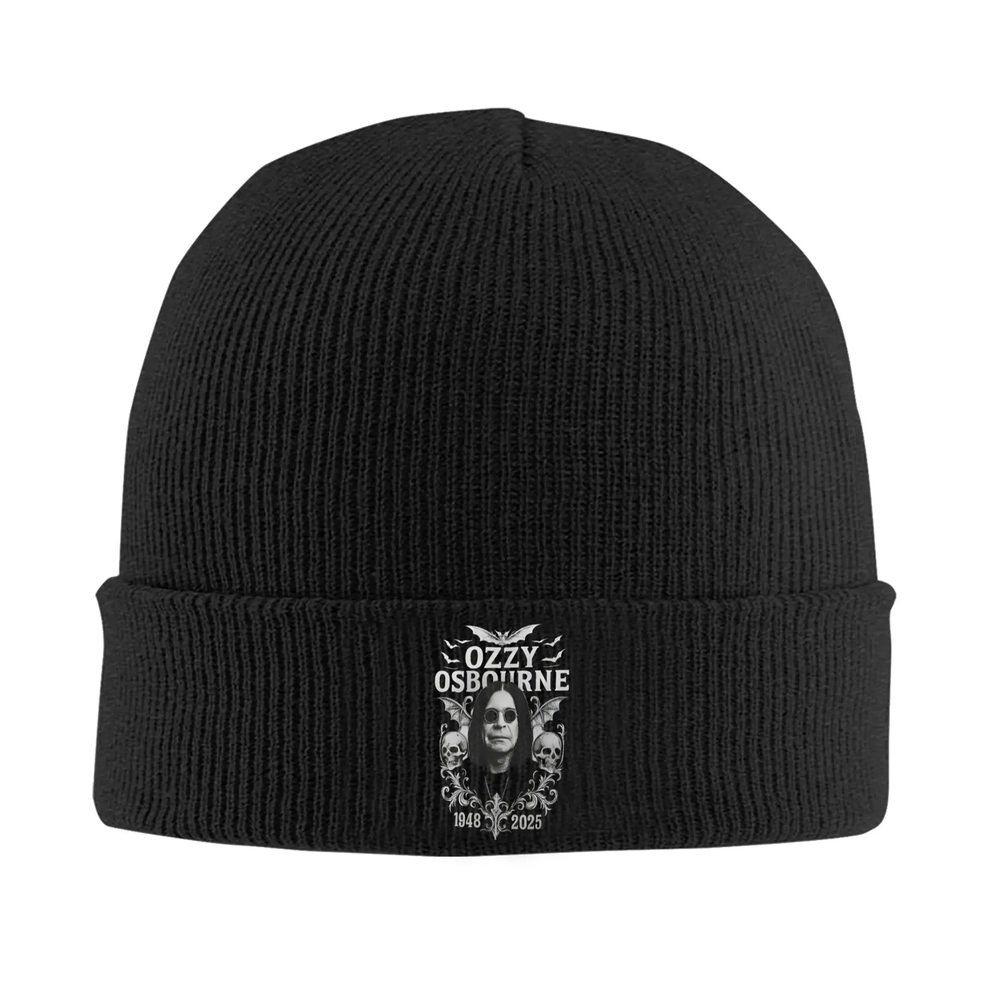 Ozzy Osbourne Beanie – Prince of Darkness 1948–2025 Tribute Winter Hat