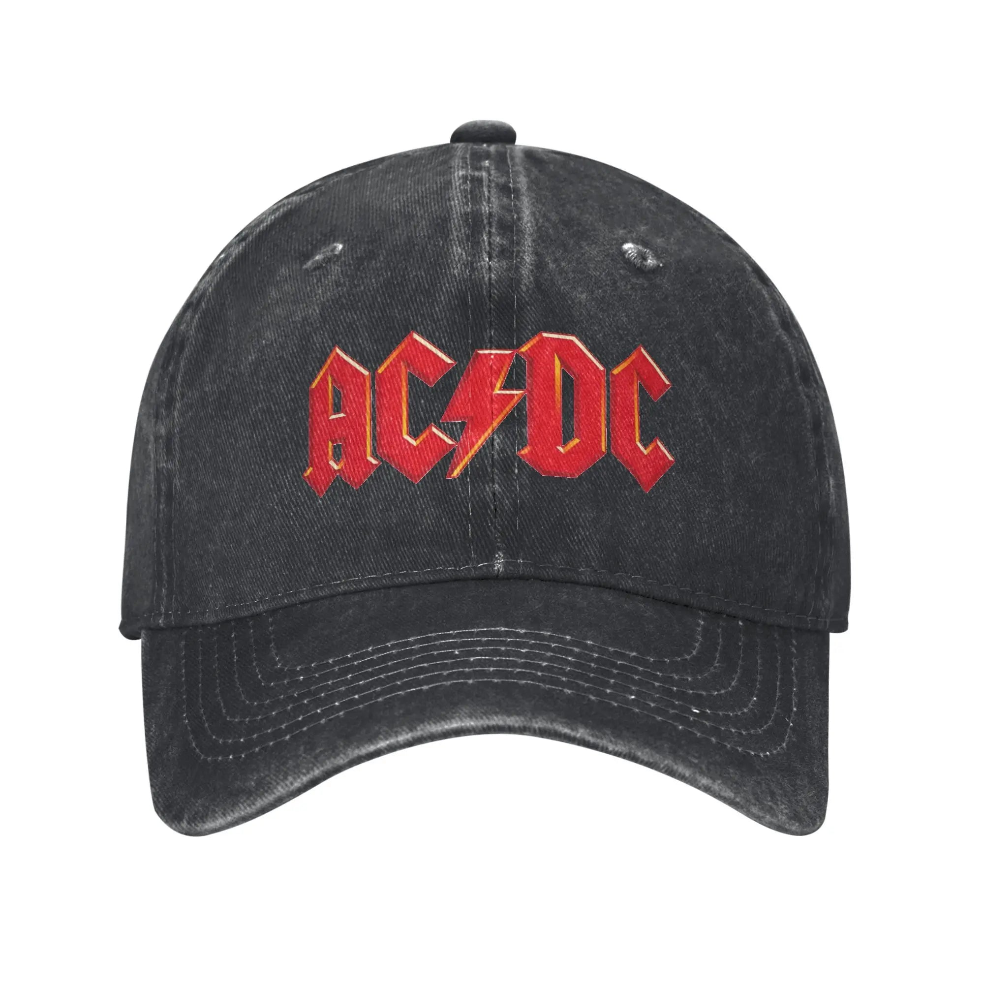 AC/DC Thunderstruck Rock Band Cap – Black Metal Baseball Hat