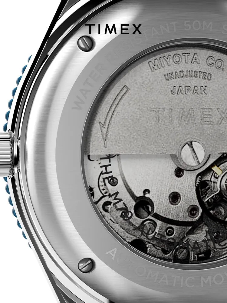 Timex M79 Automatic Watch – Stainless Steel, 40mm