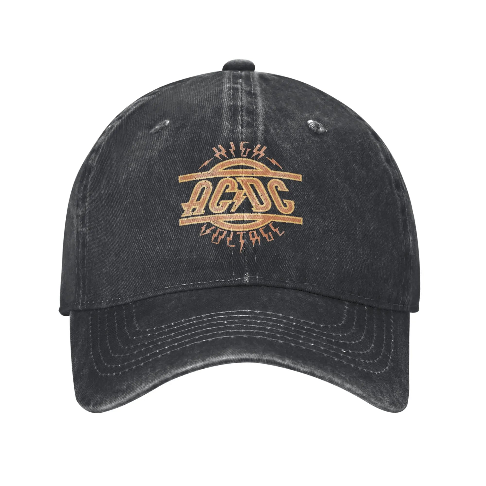 AC/DC Thunderstruck Rock Band Cap – Black Metal Baseball Hat