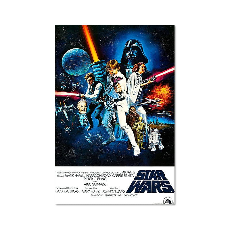 Star Wars Episode IV A New Hope Movie Poster A2 42x60 cm Vintage Film Wall Art