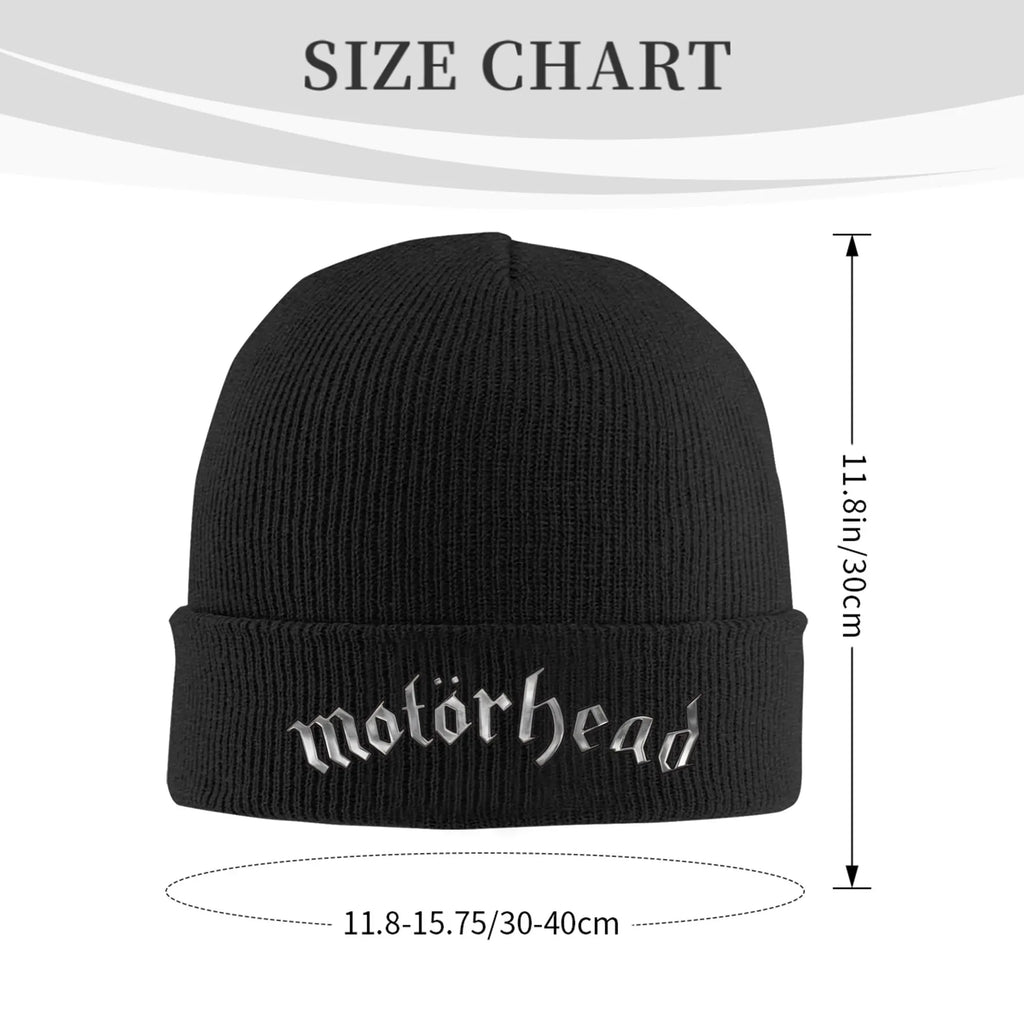 Motörhead Logo Beanie Hat Winter Knit Skull Cap Unisex Rock Metal