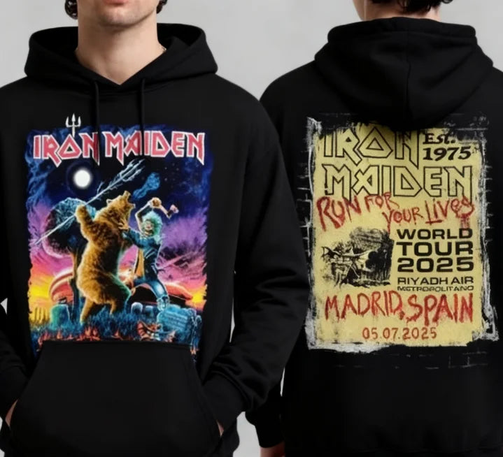 Iron Maiden Hoodie – 2025–2026 Run for Your Lives World Tour Pullover