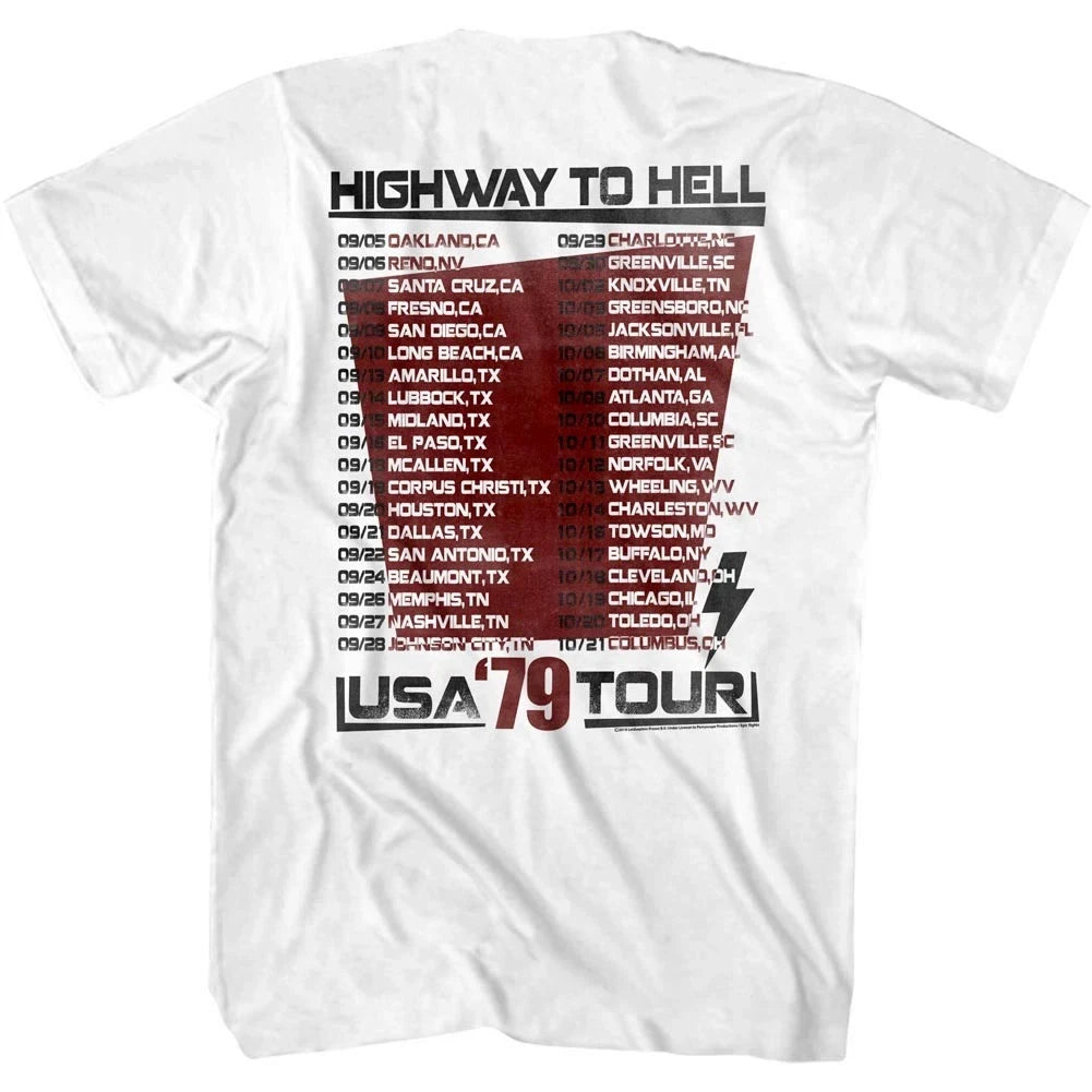 AC/DC Highway to Hell USA Tour 1979 T-Shirt – Classic Rock Band Merch