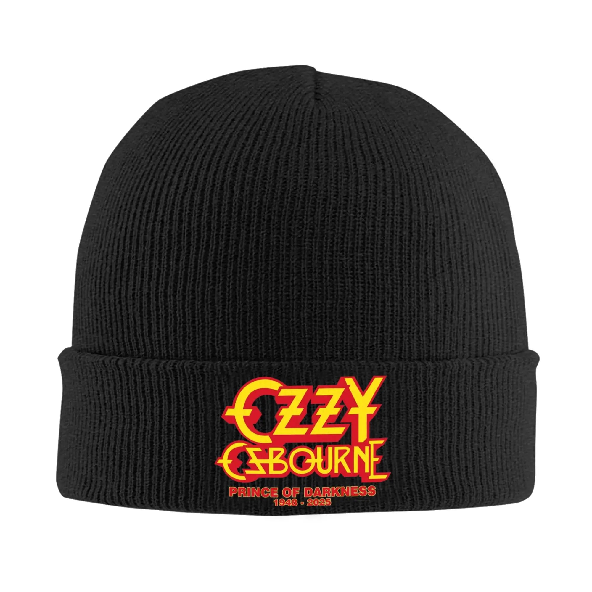 Ozzy Osbourne Beanie – Prince of Darkness 1948–2025 Tribute Winter Hat