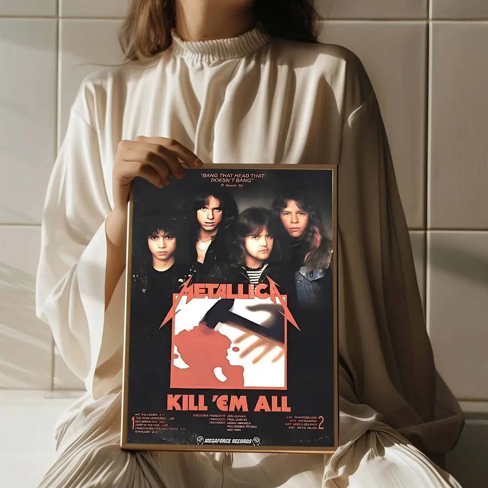 Metallica HD Poster – High-Quality Wall Art for Rock & Metal Fans