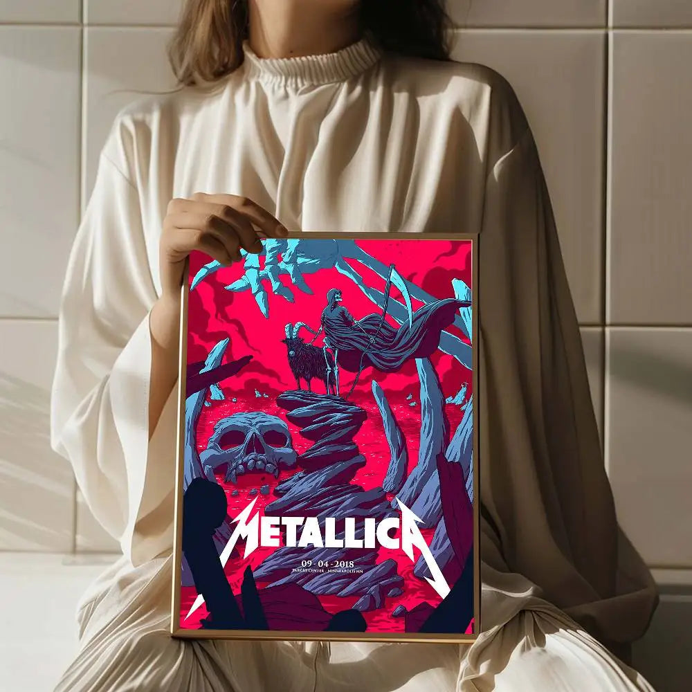 Metallica HD Poster – High-Quality Wall Art for Rock & Metal Fans