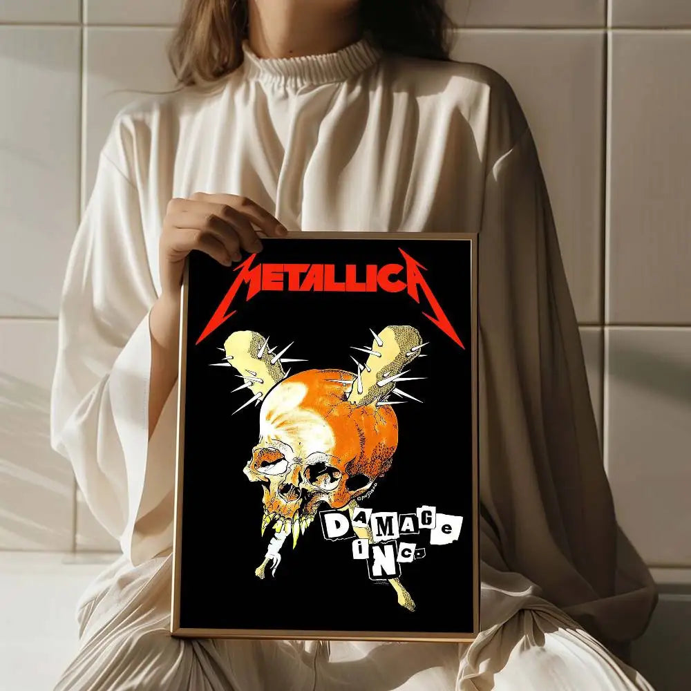Metallica HD Poster – High-Quality Wall Art for Rock & Metal Fans