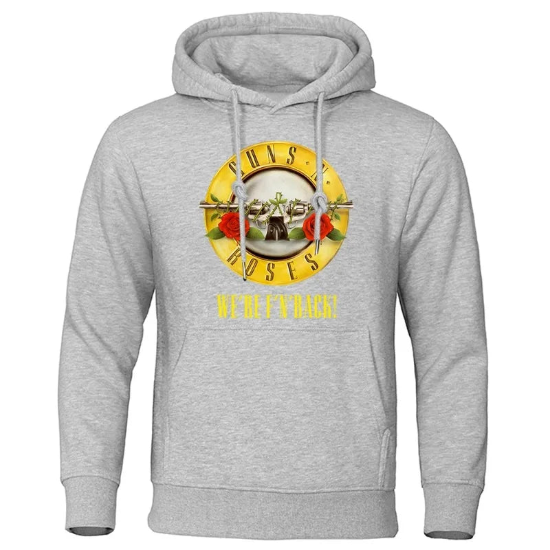 Guns N’ Roses Hoodie – “We Are F Back” Heavy Rock Pullover"