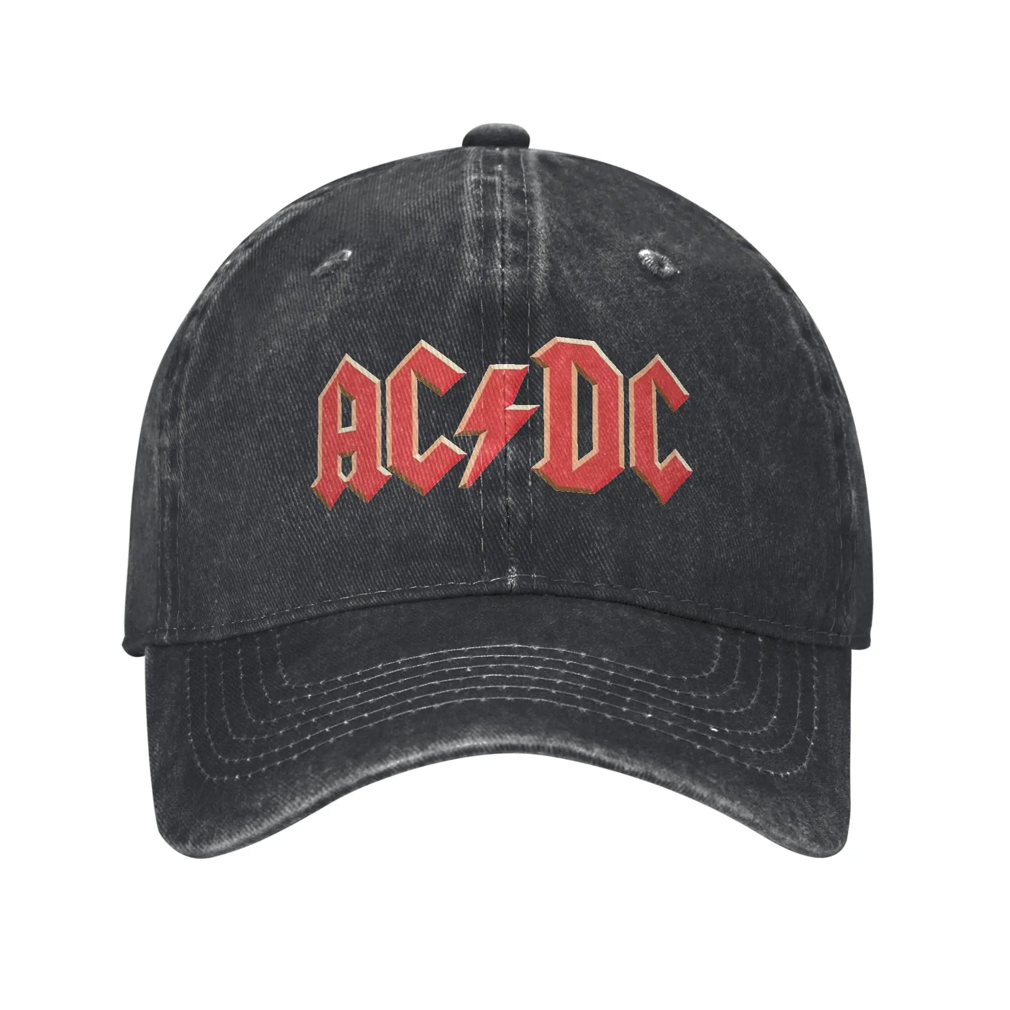 AC/DC Thunderstruck Rock Band Cap – Black Metal Baseball Hat