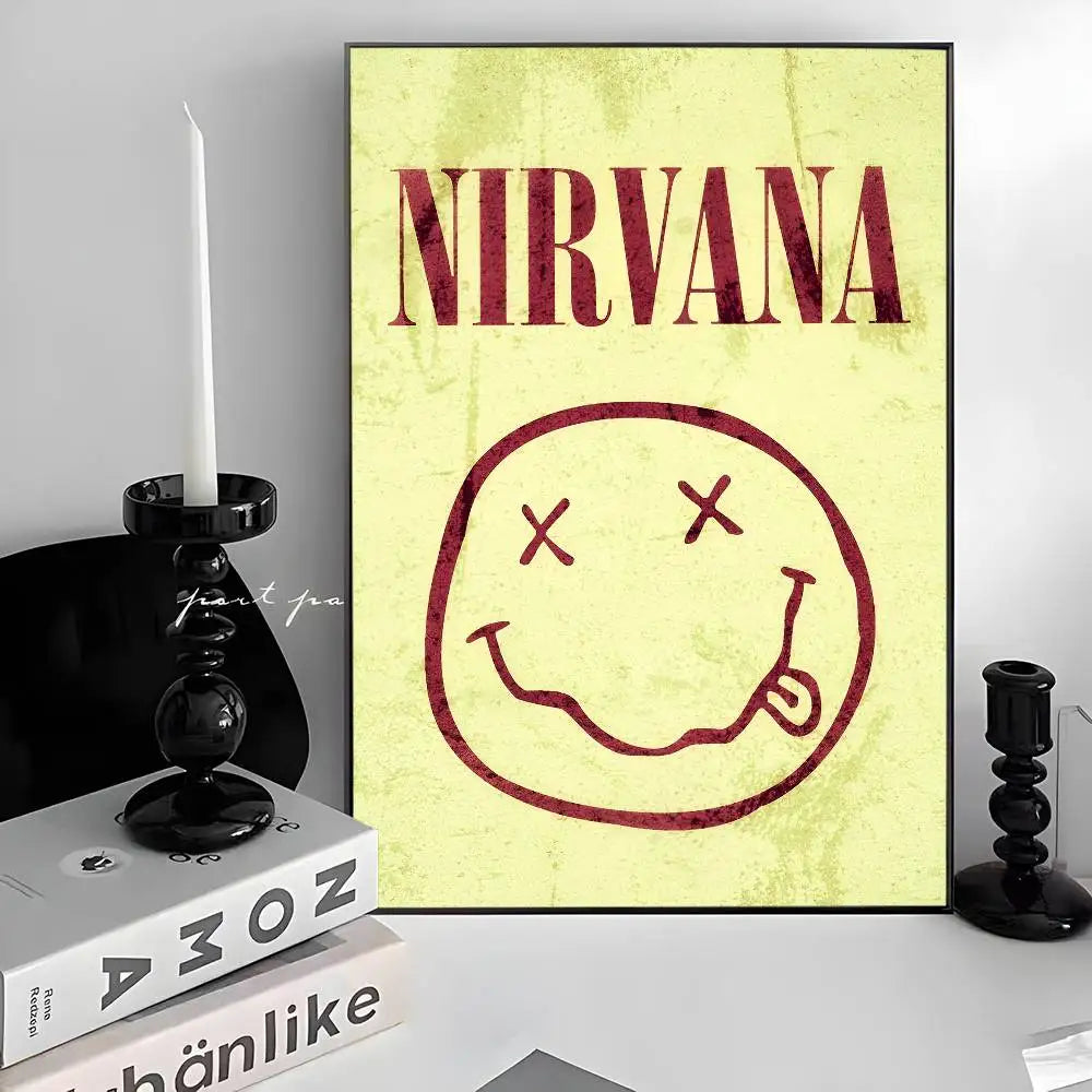 Nirvana Classic Poster – Iconic Rock Band Wall Art for True Fans
