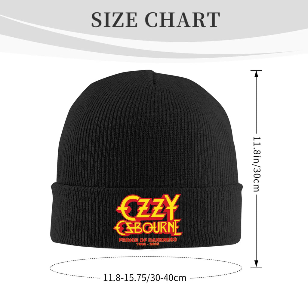 Ozzy Osbourne Beanie – Prince of Darkness 1948–2025 Tribute Winter Hat