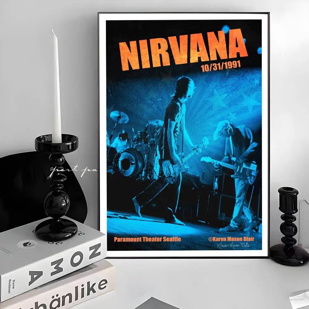 Nirvana Classic Poster – Iconic Rock Band Wall Art for True Fans