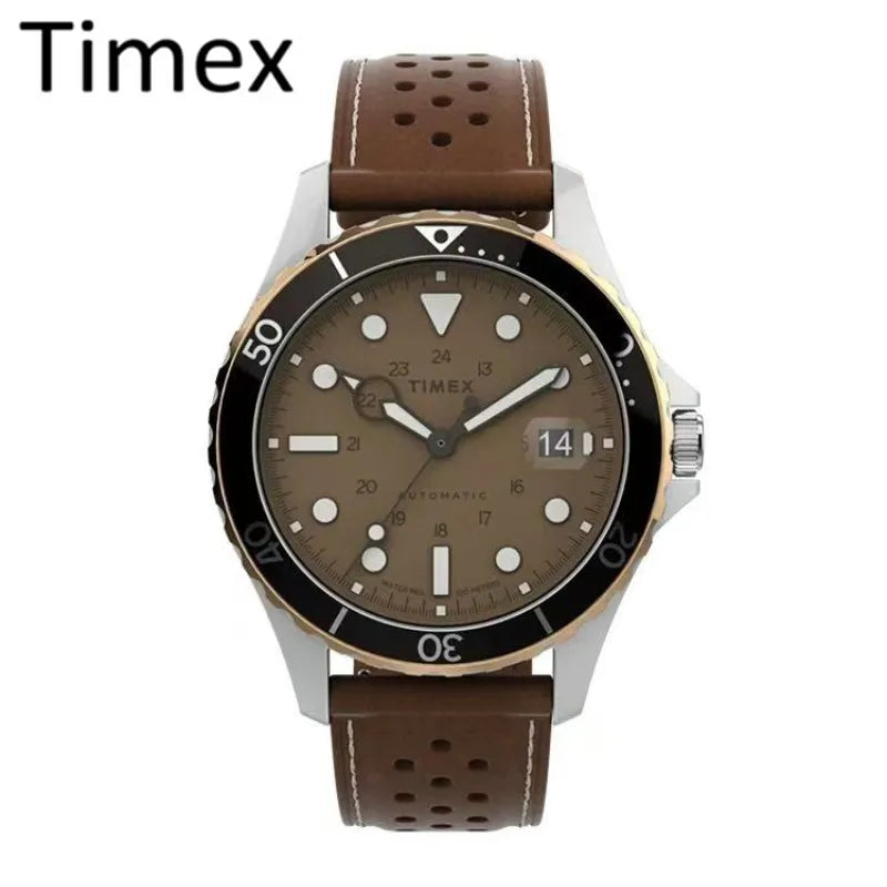 Timex Men Automatic Mechanical Dive Watch Scratch Resistant Waterproof