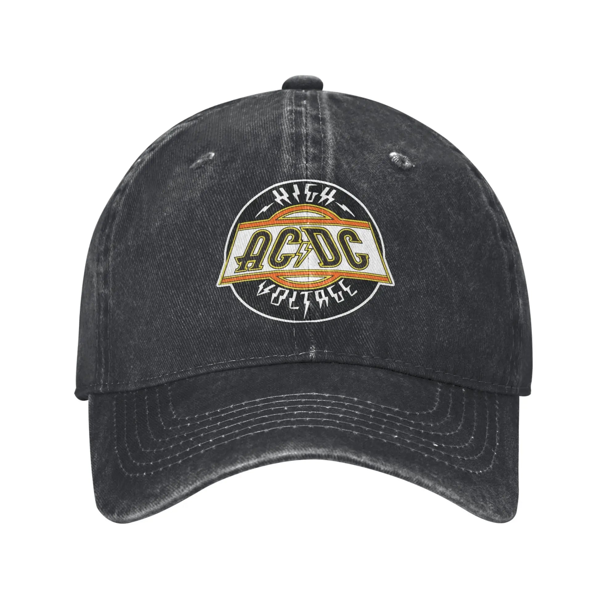 AC/DC Thunderstruck Rock Band Cap – Black Metal Baseball Hat