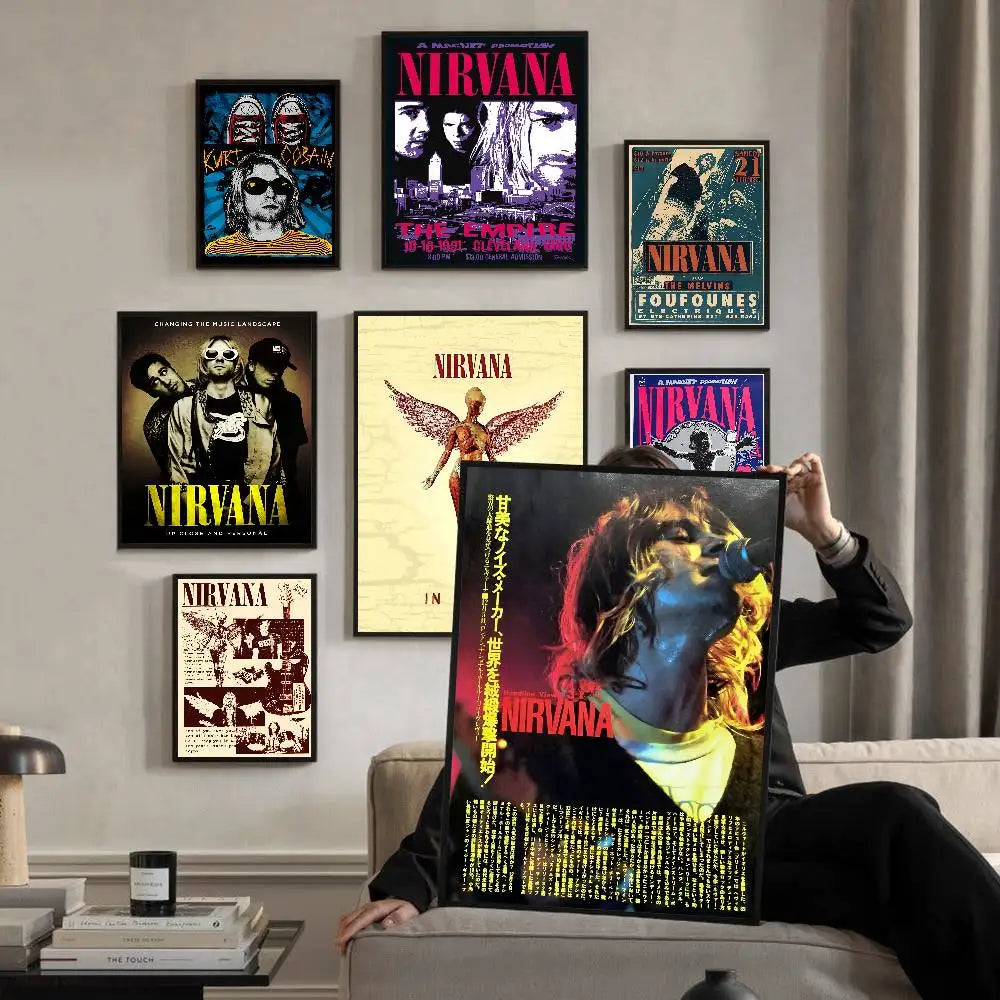 Nirvana Classic Poster – Iconic Rock Band Wall Art for True Fans