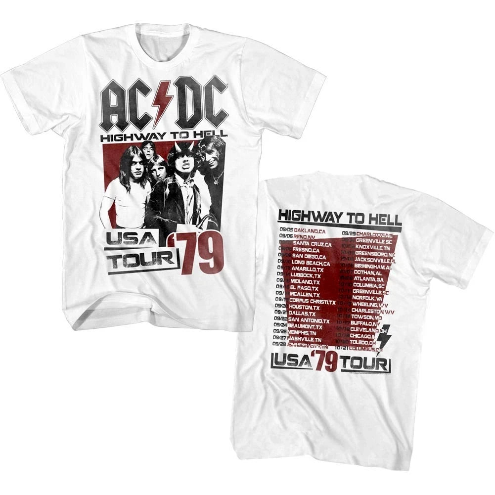 AC/DC Highway to Hell USA Tour 1979 T-Shirt – Classic Rock Band Merch