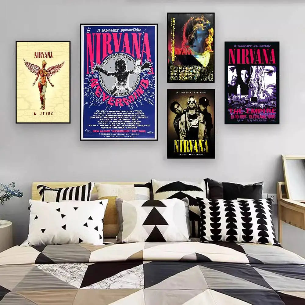 Nirvana Classic Poster – Iconic Rock Band Wall Art for True Fans