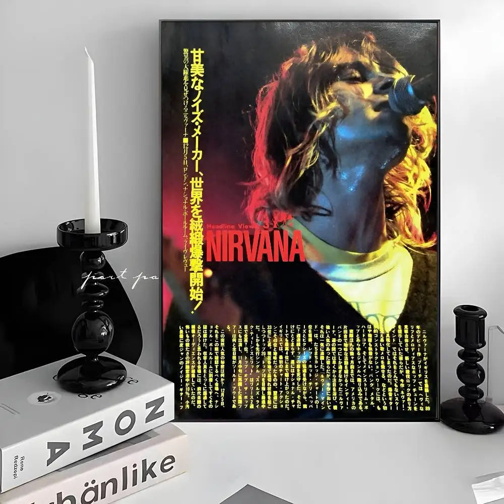Nirvana Classic Poster – Iconic Rock Band Wall Art for True Fans