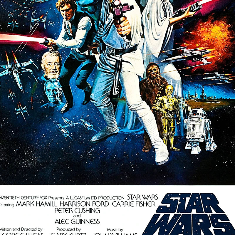 Star Wars Episode IV A New Hope Movie Poster A2 42x60 cm Vintage Film Wall Art