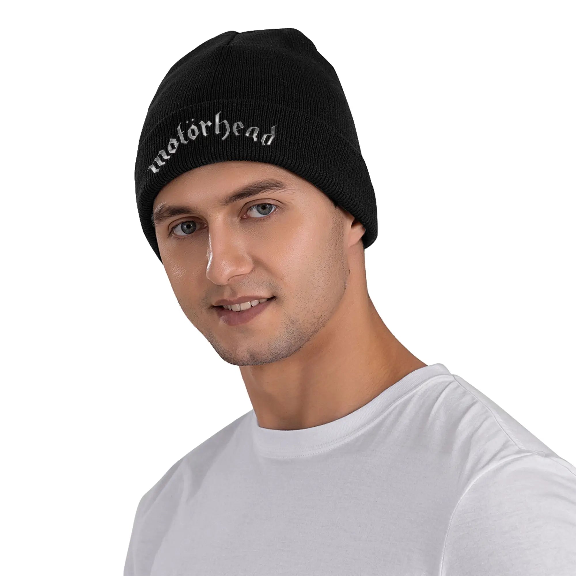 Motörhead Logo Beanie Hat Winter Knit Skull Cap Unisex Rock Metal