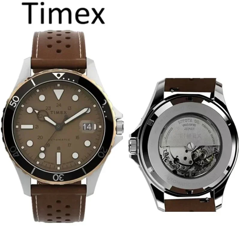 Timex Men Automatic Mechanical Dive Watch Scratch Resistant Waterproof