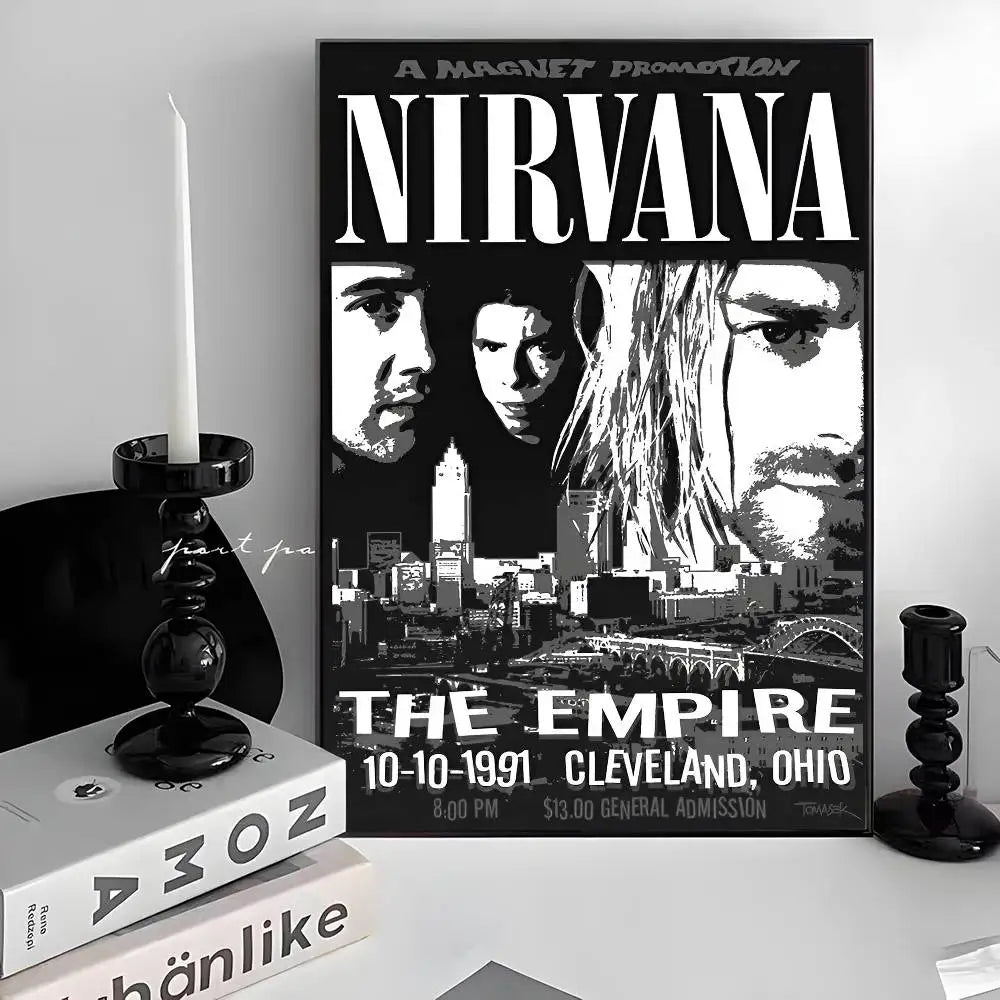 Nirvana Classic Poster – Iconic Rock Band Wall Art for True Fans