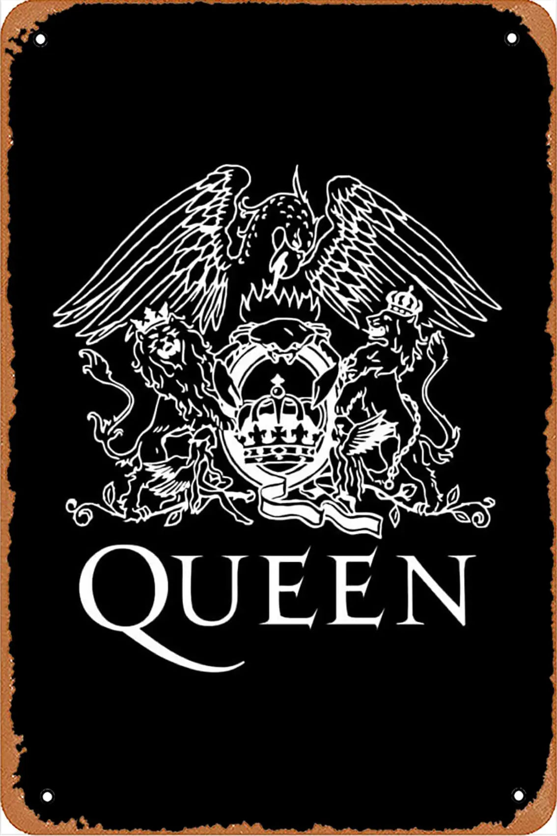 Queen Rock Band Metal Sign – Retro Wall Decor for True Fans